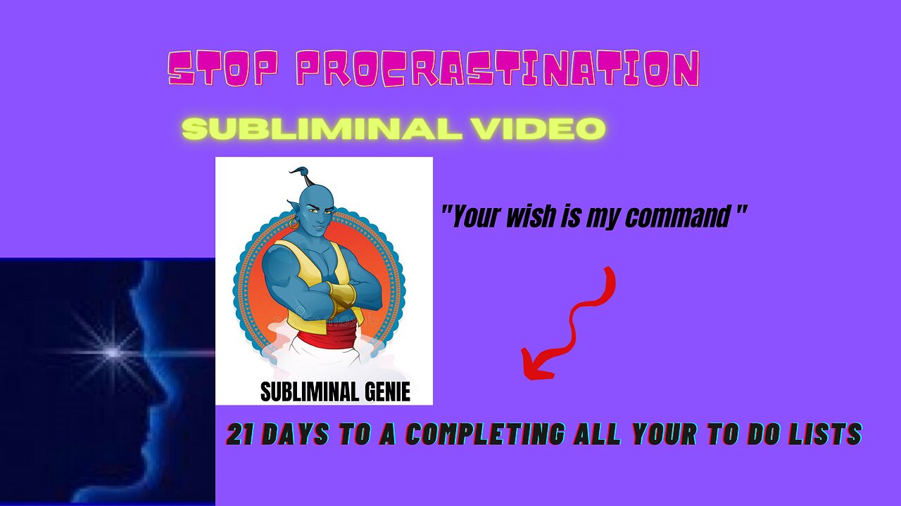 Stop Procrastination/ Subliminal Video