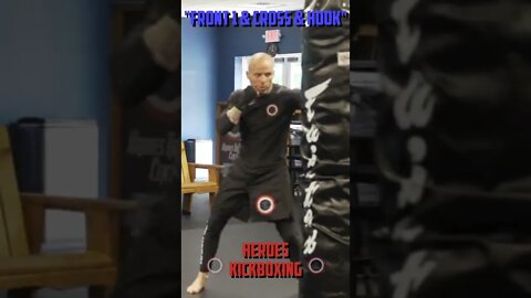 Heroes Training Center | Kickboxing & MMA "How To Throw A Front 1 & Cross & Hook" | #Shorts