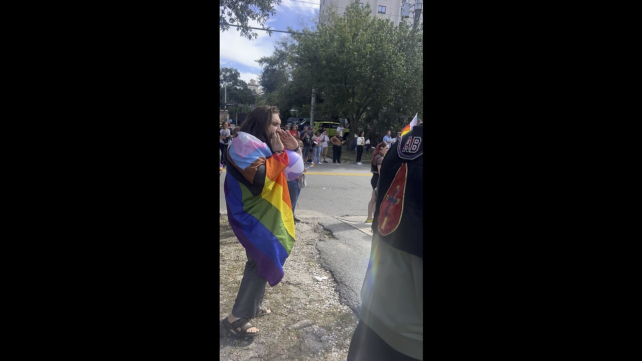 LGBT Community Pushing their agenda￼! Street Preaching Jacksonville Florida