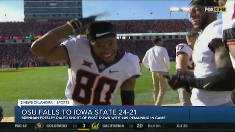 OSU falls to Iowa State 24-21, loses perfect season bid