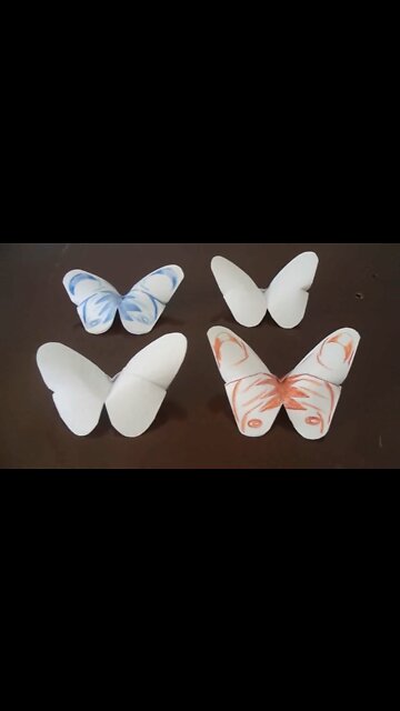 very easy paper butterfly