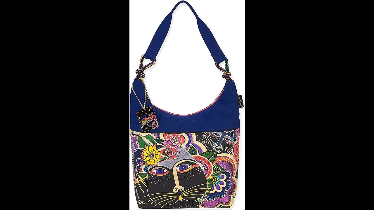 Laurel Burch 138199 Crossbody 13.5"X4"X10", Blossoming Feline