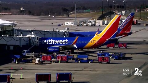 Luggage still waiting to claimed at BWI, 203 Southwest flights cancelled