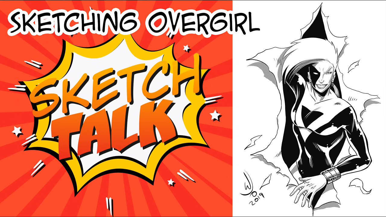 Overdrive presentation and Overgirl's sketch