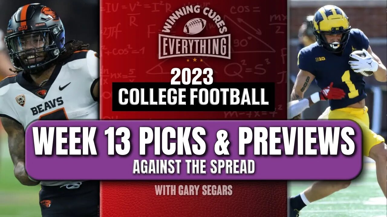 College Football Week 13 2023 Spread Picks & Predictions | 20 games!