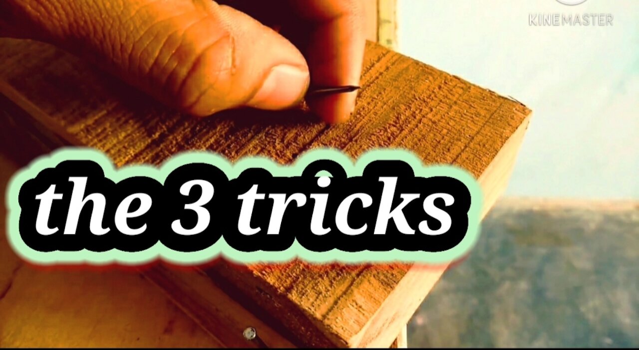 3 tricks for working in wood..😉