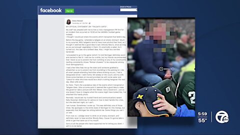 Michigan AG says she drank too much at football tailgate