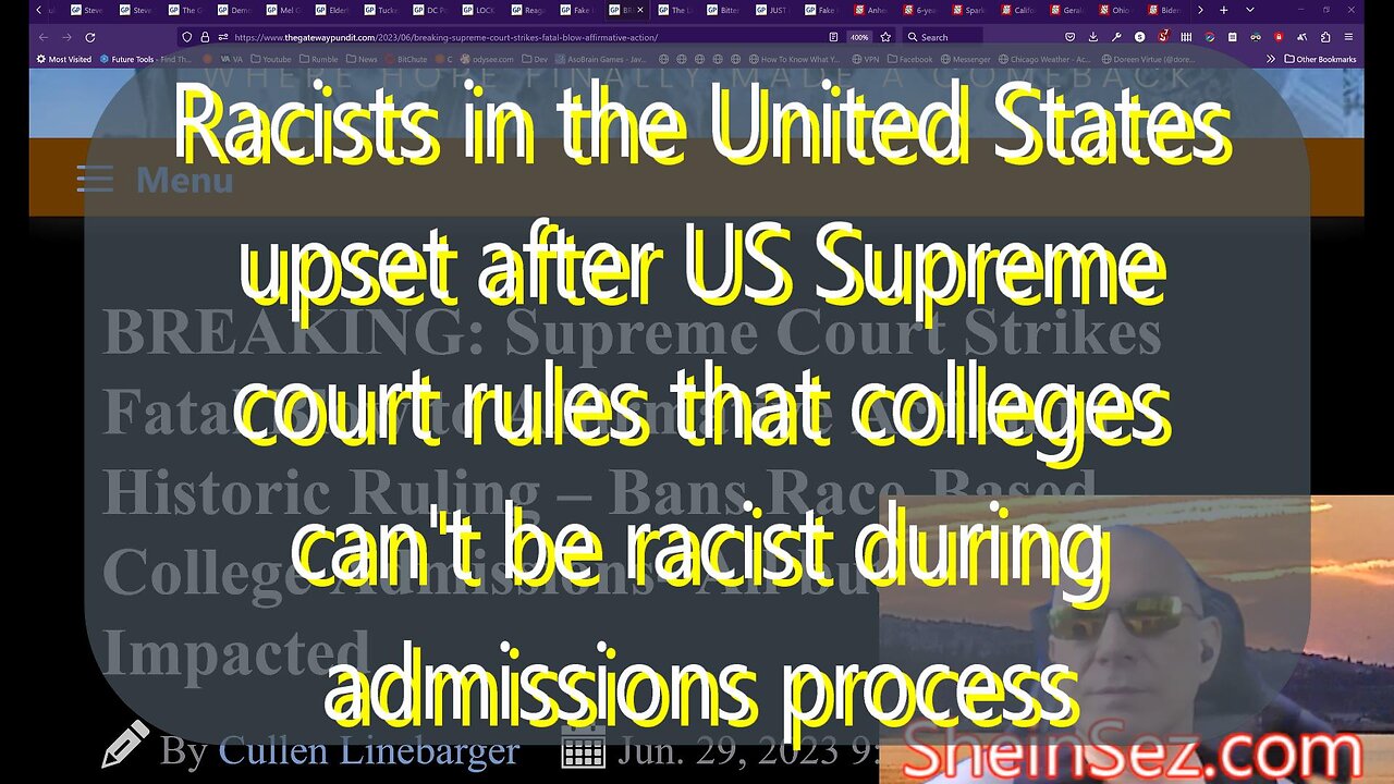 Racists upset after US Supreme court rules colleges can't be racist during admissions=SheinSez 215