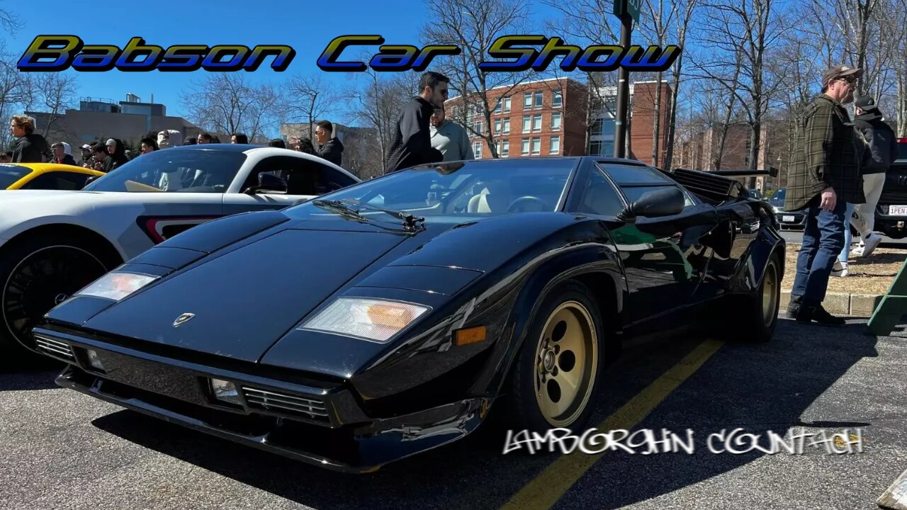 Lamborghini Countach Comes Out!!! - Babson Car Show 2023