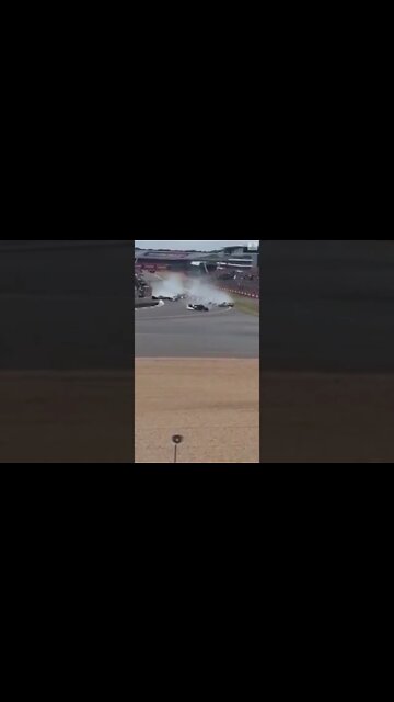 Alfa Romeo driver flips, crashes into fence at British grand Prix