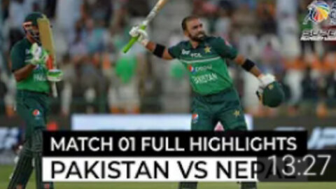 PAKISTAN VS NEPAL ASIA CUP 1st MATCH FULL HIGHLIGHTS 2023 | Pak vs Nep Asia Cup 1st Match Highlights 2023