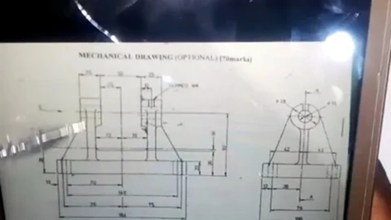 Mechanical Drawing: Front Elevation