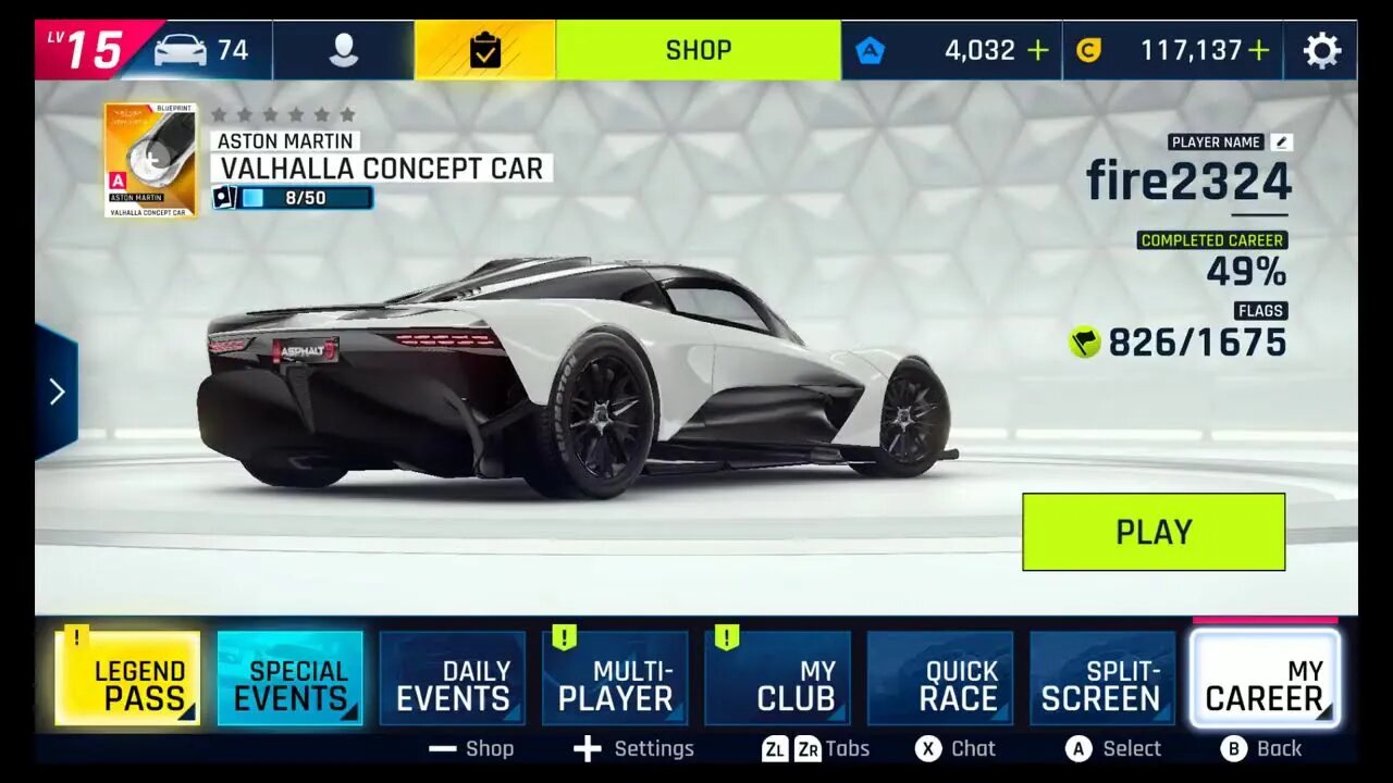 Aston Martin Valhalla Concept Car Trial Series Races & Special Event | Asphalt 9: Legends for Ninten