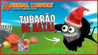 Tubarão de NATAL no ARBS! UPDATE com Aquaticos no Animal Revolt Battle Simulator