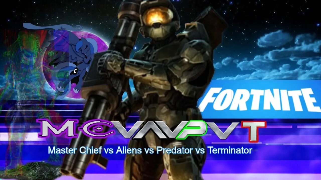 The Master Chief won 1st place, saves the day but cant find the Predator / FORTNITE MCvsAvsPvsT