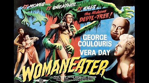 THE WOMAN EATER 1958 Mad Scientist Creates Giant Carnivorous Plant & Zombies FULL MOVIE