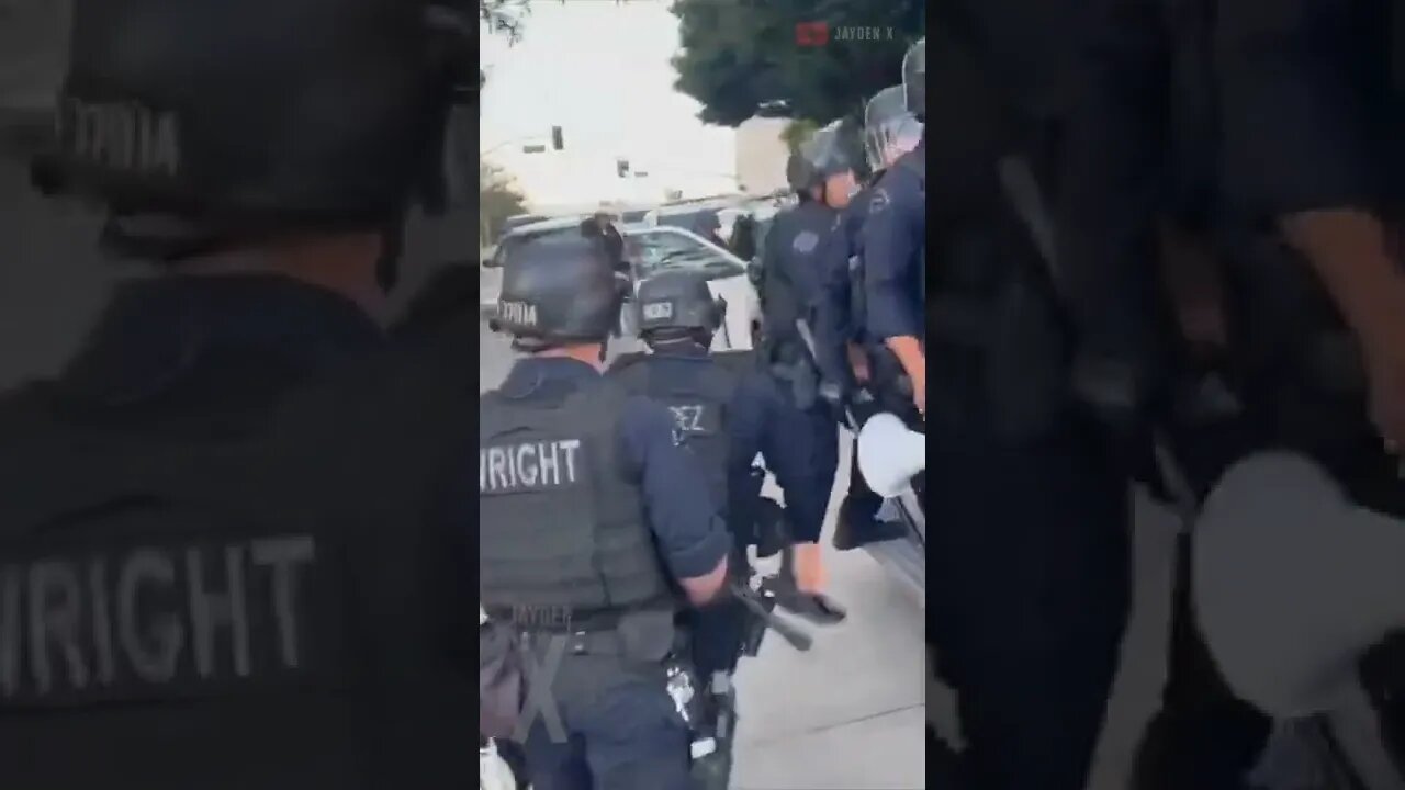 🇺🇸 LAPD & DHS continue to arrive at LA protests #roevswade #shorts