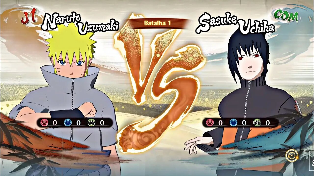 Naruto Uchiha VS Sasuke Uzumaki - Naruto Shippuden: Ultimate Ninja Storm 4 Gameplay PT-BR