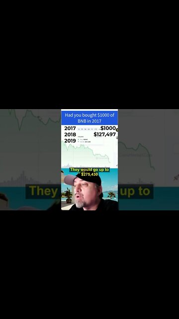 Had you bought $1,000 of BNB in 2017 😲 #cryptocurrency