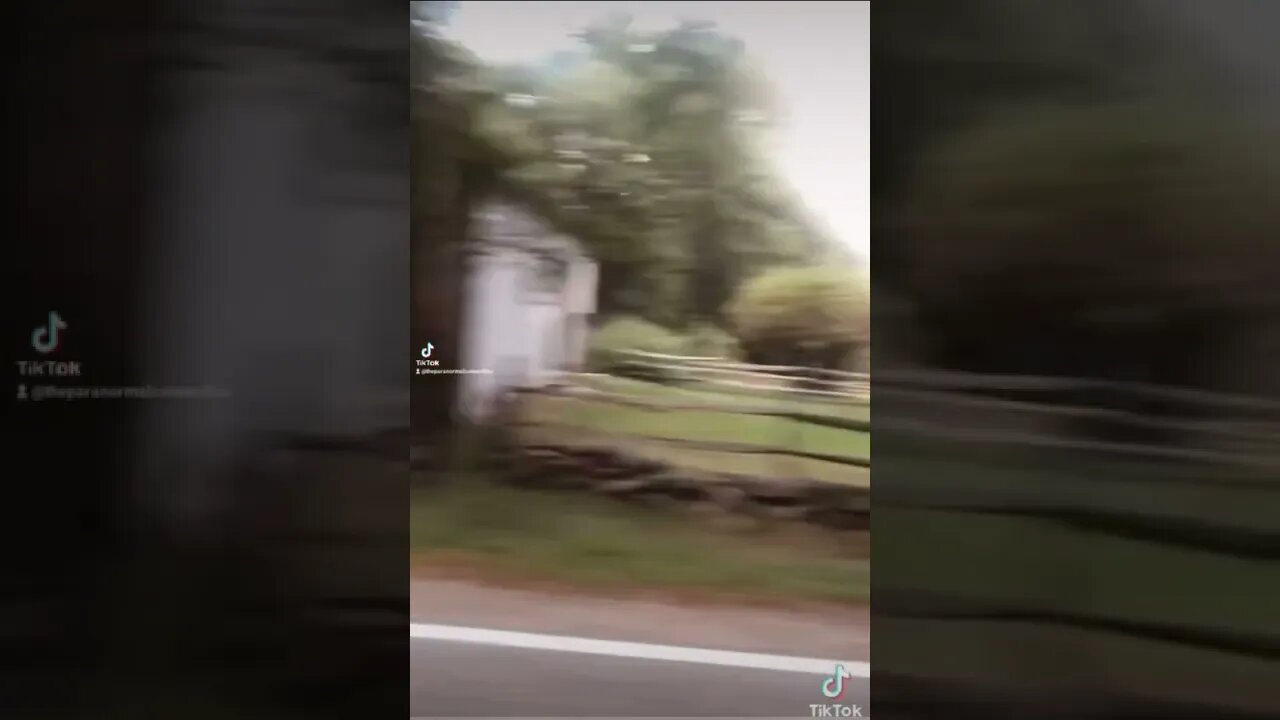 Driving past The Conjuring house.