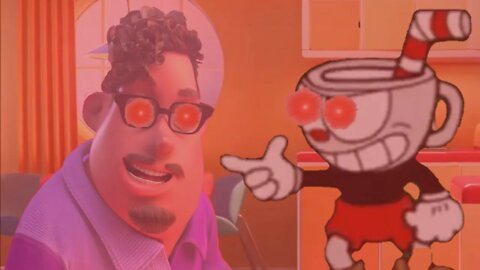Grubhub Ad Boogie Man but Cuphead Destroys him