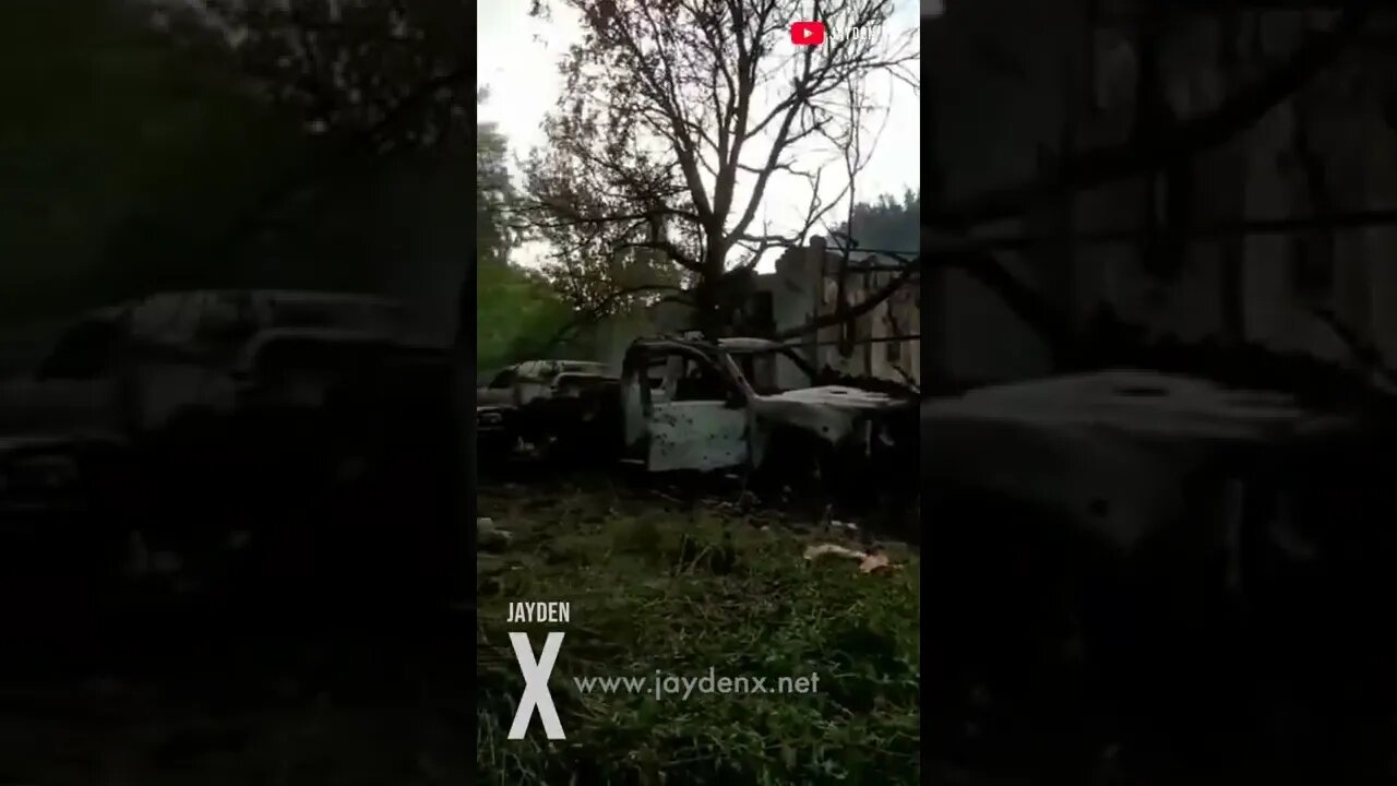 Russian Artillery Destroyed brand new L-200s in #Kharkov #ukrainewar