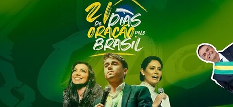 Dia 10/21 - Oração pelo Brasil - Eyshila, Michelle e Bolsonaro