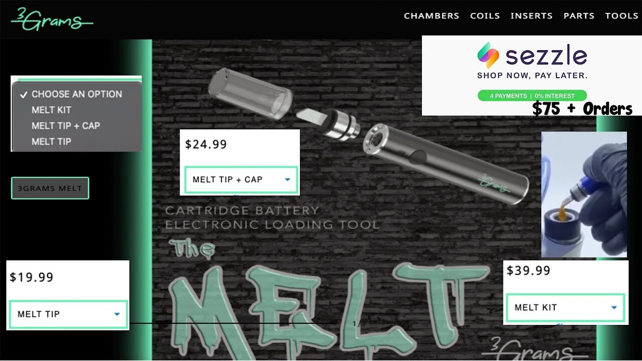 The Melt By 3GRAMSINC Passing The Function Melt Test