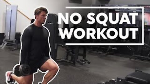 No Squat Leg Workout | Back Injury Training