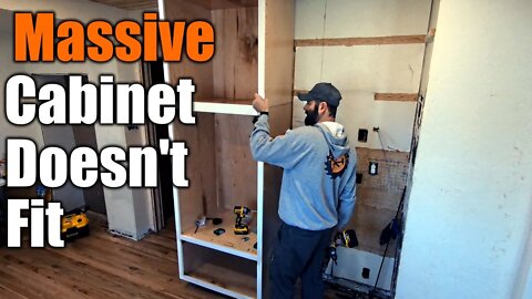 $2,300 Custom Cabinet Doesn't Fit In The Kitchen | THE HANDYMAN |