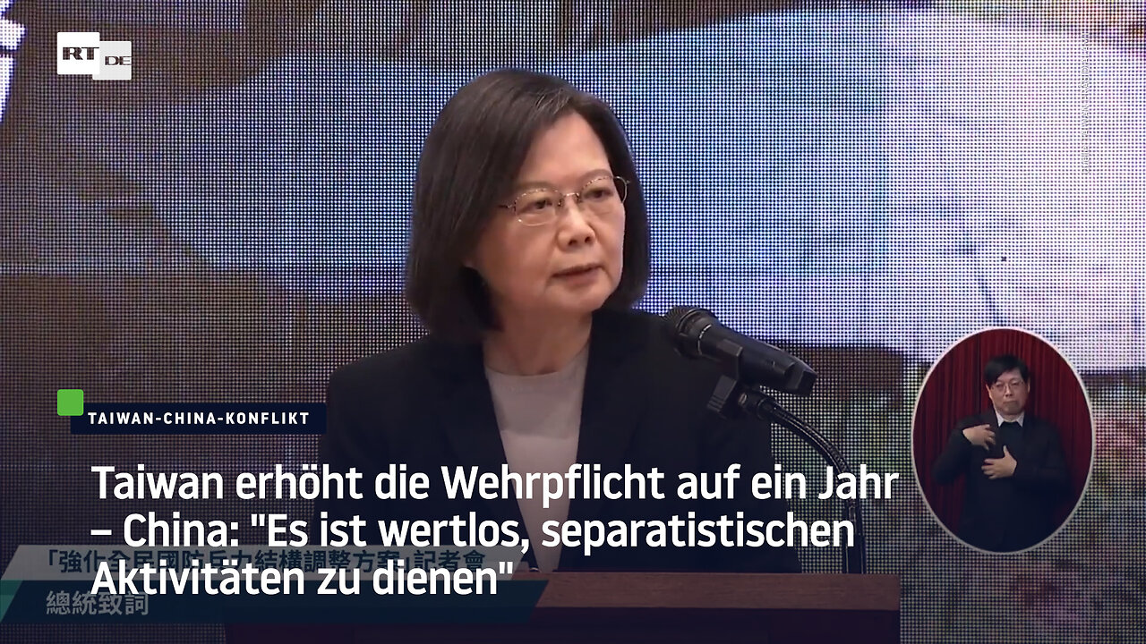 Taiwan erhöht die Wehrpflicht auf ein Jahr