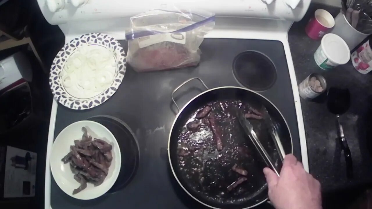 What's Cooking with The Bear? Filipino Steak with roasted asparagus