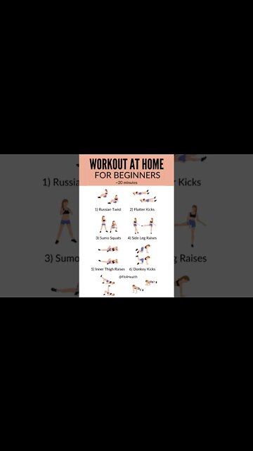 20 minute full body workout for beginner at home | full-body workout for beginner #shorts
