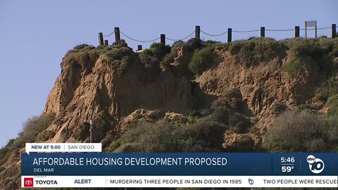 Plans to build affordable housing on a coastal bluff in Del Mar face challenges