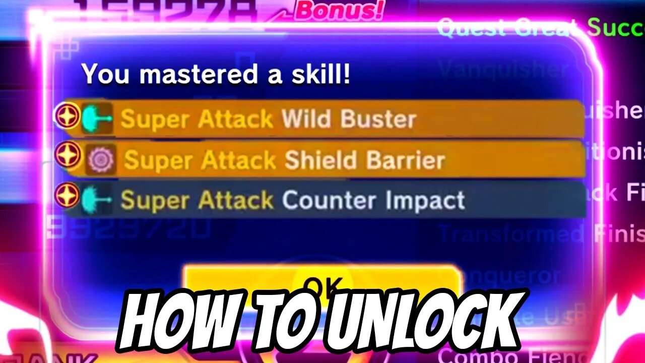 HOW TO GET WILD BUSTER, SHIELD BARRIER, & COUNTER IMPACT PQ 153 In Dragon Ball Xenoverse 2