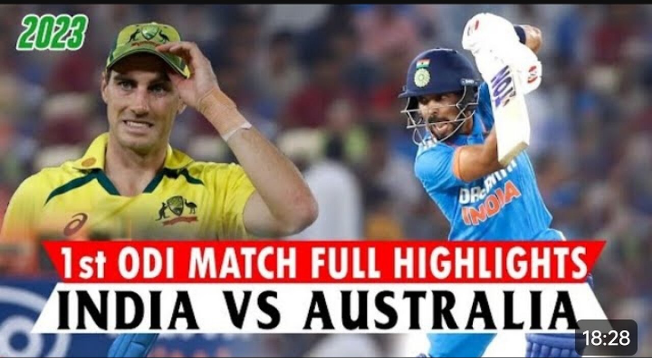 India vs Australia first odi in 2023 Australia we'll plays