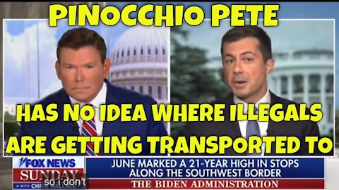 As Biden Admin Sends Illegal Immigrants Into the US, Pinocchio Sec. Buttigieg Doesn’t Know To Where!