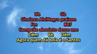 hino do santos karaoke playback