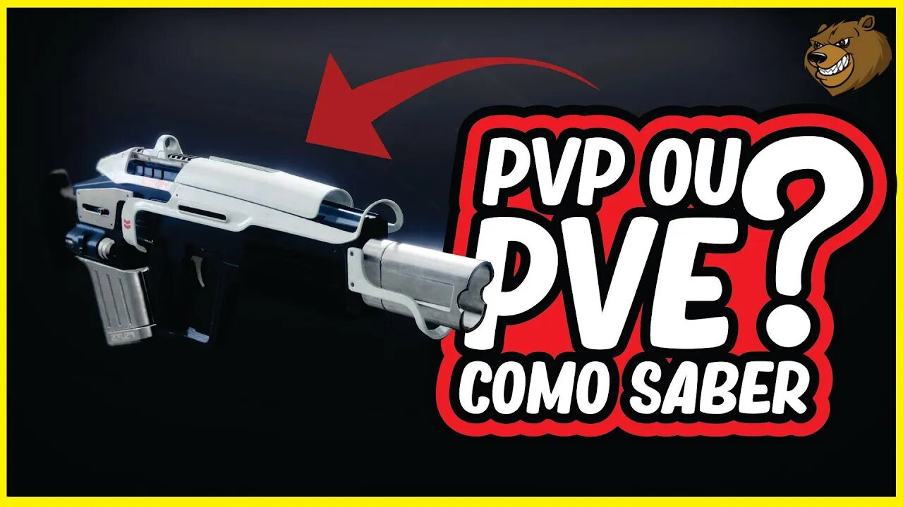 DESTINY 2 │ ARMAS PVP OU PVE COMO SABER ?