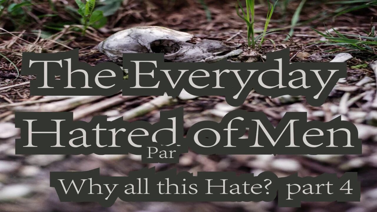 The Everyday Hatred of Men: Part Four Why all this Hate?