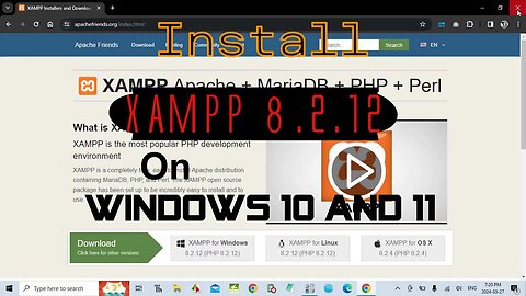 How to Install XAMPP 8.2.12 Server on Windows 10 and 11