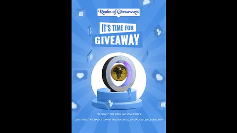 Magnetic Levitating LED Globe Lamp Giveaway
