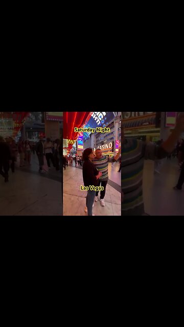 Saturday Night in Las Vegas. Before Halloween. Random Folks in Downtown Fremont St Experience