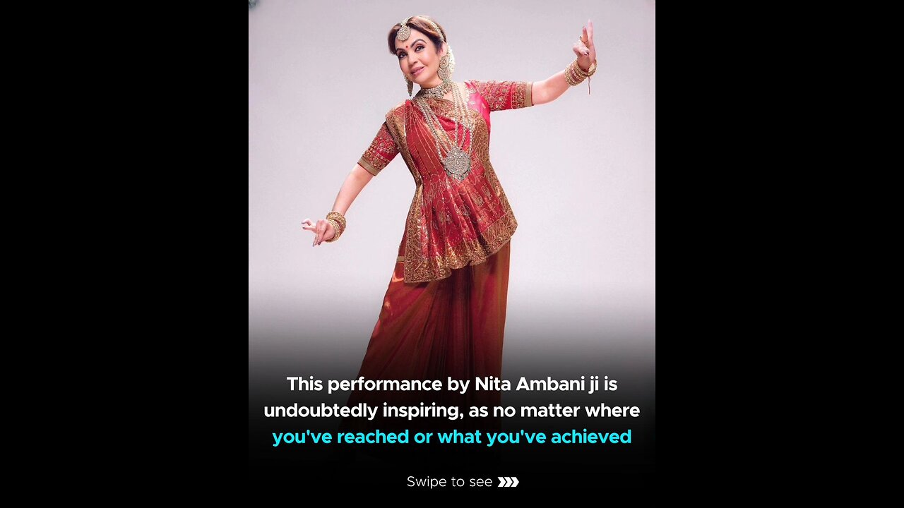 Nita Ambani ji Performing Indian Dance Style on Anant Ambani's Pre wedding Shoot