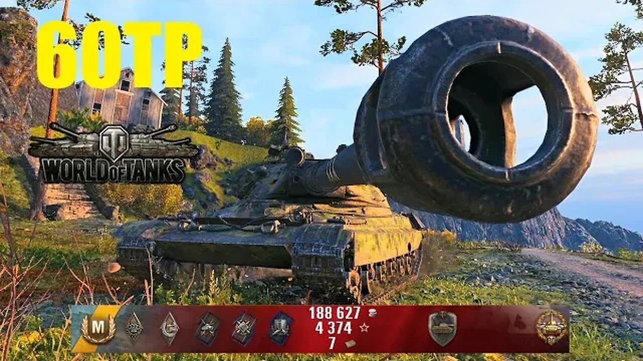 60TP Lewandowskiego, 12.6K Damage 3 Kills, Fjords - World of Tanks