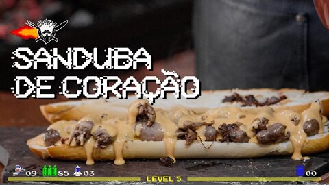 Sanduíche de coração | Releitura Pão de Alho do Gordo | #barbaecue