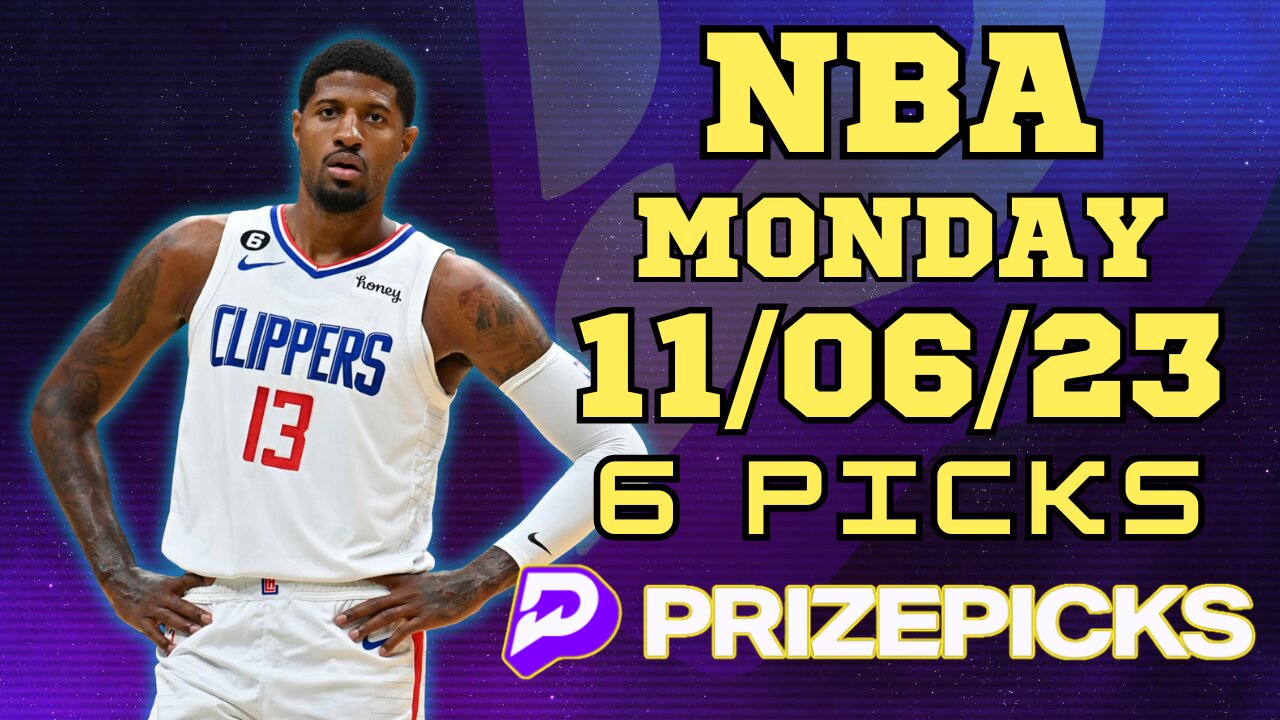 #PRIZEPICKS | BEST PICKS FOR #NBA MONDAY| 11/06/2023 | TODAY | #BESTBETS | #BASKETBALL