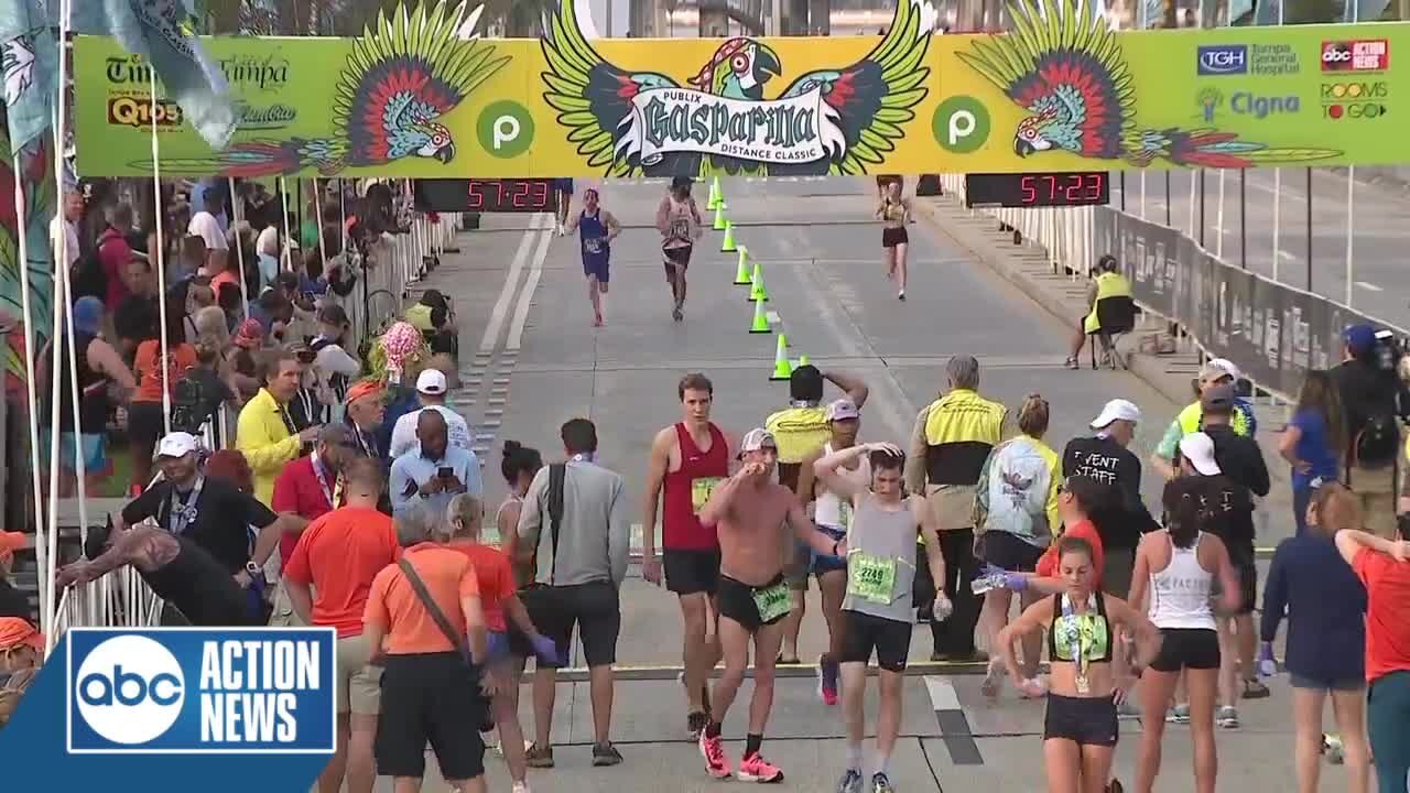 0:55 to 1:00 Saturday | Publix Gasparilla Distance Classic Finish Line