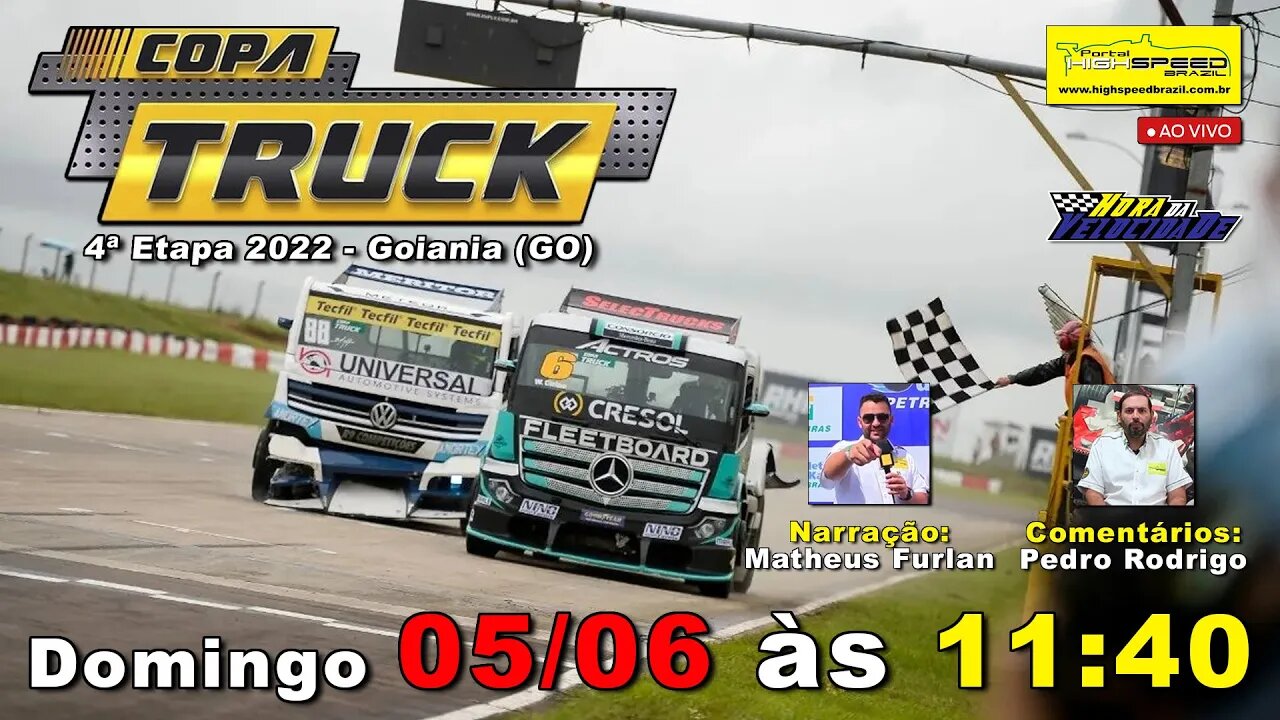 COPA TRUCK | 4ª Etapa 2022 - Goiania (GO) | Ao Vivo