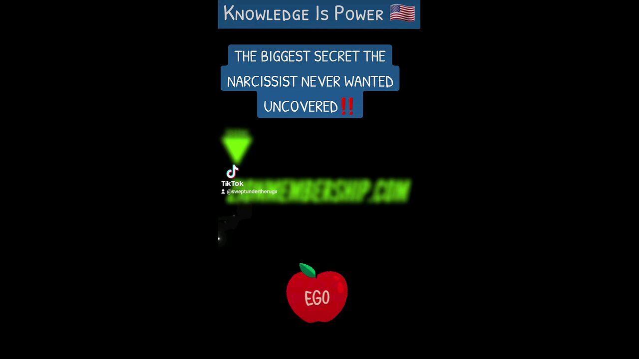 THE BIGGEST SECRET THE NARCISSIST NEVER WANTED UNCOVERED‼️